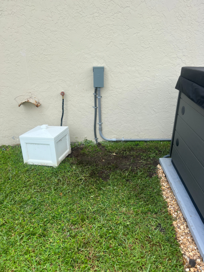 Running conduit to hot tub deals